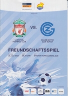 Grasshopper Club Zürich - Liverpool FC, 21.10. 2010, Friendly, Hertiallmend Zug, Offz. Programm (inkl. Ticket)