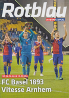 FC Basel - Vitesse Arnhem, 16.8. 2018, UEFA Qualf. CL, St. Jakob Park, Official Programme