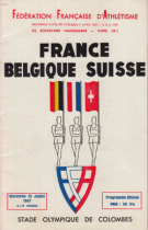 Le Match Internations d’athletisme: France - Belgique - Suisse, 13.7. 1947, Stade Olympique Colombes