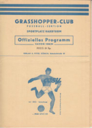 Grasshopper - FC Zürich, 15.3. 1959, Stadion Hardturm, Saison 58/59, NLA, Offizielles Programm