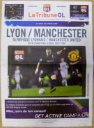 Olympique Lyon - Manchester United, UEFA Champions League, Gerland, 20. 2. 2008, Programme Officiel