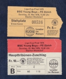 Liga Cup-Final 1976 - BSC Young Boys - FC Zürich, 23.5. 1976, Stadion Wankdorf, Haupttribünen + Stehplatz