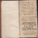 Pindari Olympia, Pythia, Nemea, Isthmia (Volume 1) - Caeterorum occto Lyricorum
