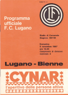 FC Lugano - FC Biel-Bienne, 5.11. 1967, Stagione NLA 67/68, Stadio Cornaredo, Programma ufficiale
