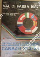 Ice Hockey World and European Championships Val di Fassa 1987 (Groupe B) - Official Poster