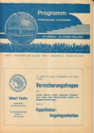 Young Fellows Zürich - AC Verona, 26.6. 1960, Alpencup, Stadion Letzigrund, Offizielles Programm