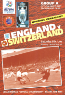 England - Switzerland, 8.6. 1996, UEFA EURO 1996 England, Official Programme Opening Ceremony Wembley