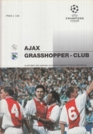 AFC Ajax - Grasshopper-Club, 18.10. 1995, Champions League, Amsterdam Arena, Official Programme