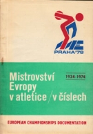 Mistrovstvi Evropy v atletice /v cislech 1934 - 1974 - European Championships Documentations for Praha 1978