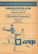 Grasshoppers Club Zürich - FC Luzern, 12.6. 1960, NLA, Stadion Hardturm, Offizielles Programm