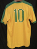 Brasil Camisa Selecao (Nike shirt with 5 stars after 2002, Size L, shortsleave, No. 10)