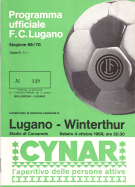 FC Lugano - FC Winterhur, NLA Stagione 1969/70, 4.10. 1969, Stadio Cornaredo, Programma ufficiale