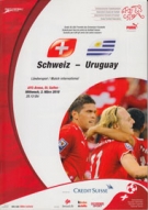 Schweiz - Uruguay, 3. März 2010, AFG-Arena St.Gallen, Freundschaftsspiel, Offizielles Matchprogramm