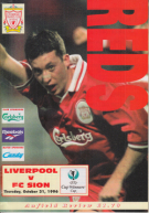 Liverpool FC - FC Sion, 31.10. 1996, UEFA Cup, Anfield Road, Official Anfield Review