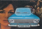 Ford reste le pionnier avec la 12M (Werbebroschüre in typischer 60er Jahre Grafik gehalten)