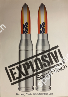 Ski K2 Explosiv - Sport Fritsch / Rennweg Zürich + Einkaufszentrum Glatt (Original Plakat)