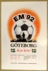 EM 92 - Göteborg 10 - 26 Juni (1992) Friendship - Sportmanship - Championship (Official Venue Poster)