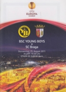 BSC Young Boys - SC Braga, 25.08.2011, Europa League, Stade de Suisse Bern (Official Programme)