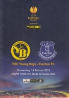 BSC Young Boys - Everton FC, 19.2. 2015, EL- 1/16 Finals, Stde de Suisse Bern, Official Programme