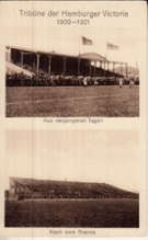 Tribüne der Hamburger Victoria 1909 - 1921 (Orig. Postkarte)