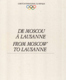 De Moscou à Lausanne - Dix années de la présidence de Juan Antonio Samaranch, 10 JAS as IOC President