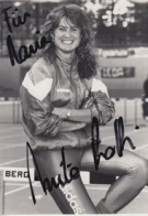 Anita Protti (Photography signed, Track & Field Star of Switzerland 1989-1991)