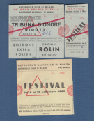 36° Gran Premio D’Italia 1 a 14 settembre 1965 - Autodromo nazionale di Milano (Two tickets)