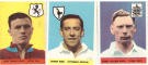 3 American & British Football Cards 1958 (Nr. 36, 40, 42)