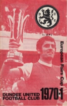 Dundee United FC - Grasshoppers Zürich, 15. 9. 1970, European Fairs Cup, Tannadice Park, Official Programme