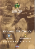 SS Lazio - Internazionale FC, 6 mai 1998, Finale UEFA Cup, Parc des Princes, Programme Officiel