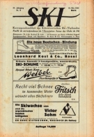 SKI - Korrespondenzblatt des Schweiz. Ski-Verbandes (Nr.1 - 10. Okt. 1930 bis Nr.18 - 19. Aug. 1931, Nr. 9 +10 fehlen)