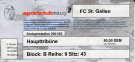 SC Freiburg - FC St. Gallen, 18. 10. 2001, UEFA Cup 2. Runde, Dreisamstadion 2001/2002, Ticket B Reihe