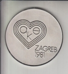 Atletski Kupe Europe Bruno Zauli Zagreb 1981- Finale (Participant Medal in Box)
