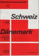 Schweiz - Dänemark, 17.10.1984, WC-Qualif. Mexico 86, Stadion Wankdorf Bern, Offizielles Programm