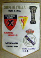 Real Madrid - Neuchatel Xamax, 5.3. + 19.3. 1986, 1/4 Final Madrid + Neuchatel, Coupe de l’UEFA