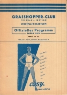 Grasshopper-Club Zürich - FC La Chaux-de-Fonds, 27.5. 1956, NLA, Stadion Hardturm, Offizielles Programm