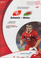 Schweiz - Wales, 12. Okt. 2010, UEFA EURO 2012 Qual., St. Jakob-Park Basel, Offizielles Programm