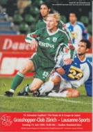 Grasshopper-Club Zürich - Lausanne-Sports, 13.6. 1999, Schweizer Cupfinal, Offizielles Programm d. SFV (inkl. Ticket)