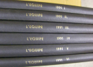 L’Equipe 1991 - Quotidien du Sport et de l’Automobile (Année complete relié en 6 volumes)