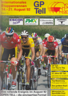 22. Grand Prix Tell - Internationales Etappenrennen 14. - 21. Aug. 1992 - Offizielles Programm