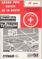 Grand Prix Suisse de la Route, 26 - 30 mai 1976, 15e Edition, Offizielles Programm