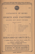 A catalogue of Rare and Valuable Books on Sports and Pastimes (1928, 1931, 1949)