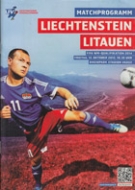 Liechtenstein - Litauen, 12.10. 2012, WC-Qualf. 2014, Rheinpark Stadion, Offizieles Programm