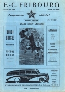 FC Fribourg - FC Zürich, 6. october 1957, LNB, Stade St. Léonard Fribourg, Programme officiel