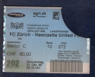 FC Zürich - Newcastle United FC, 21.10. 1999, UEFA Cup 2nd round, Stadion Letzigrund, Westtribüne Sektor C