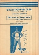 Grasshoppers Club Zürich - Urania Genève Sports, 9.12. 1956, NLA, Stadion Hardturm, Offizielles Programm