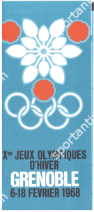 Xes Jeux Olympiques d’Hiver Grenoble 6 - 18 Fev. 1968 (Programme + plans des jeux)