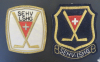 SEHV/LSHG (2 Schiedsrichter Stoffbadges des Schweiz. Eishockey Verband ca. 1952)