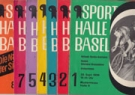Sporthalle Basel, Mustermesse Halle 6 / Nr. 1 - 8 (Nr.6 fehlt) Programme der Bahnradsaison 1956/57