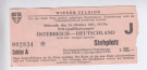 Oesterreich - Deutschland, 14.10. 1981, EURO Qualf., Wiener Stadion, Offizielles Ticket, Stehplatz